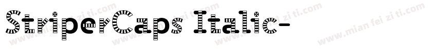 StriperCaps Italic字体转换
